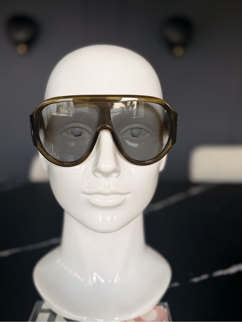The Bottega Veneta BV1345S Women's Oversized Shield Sunglasses 😎
